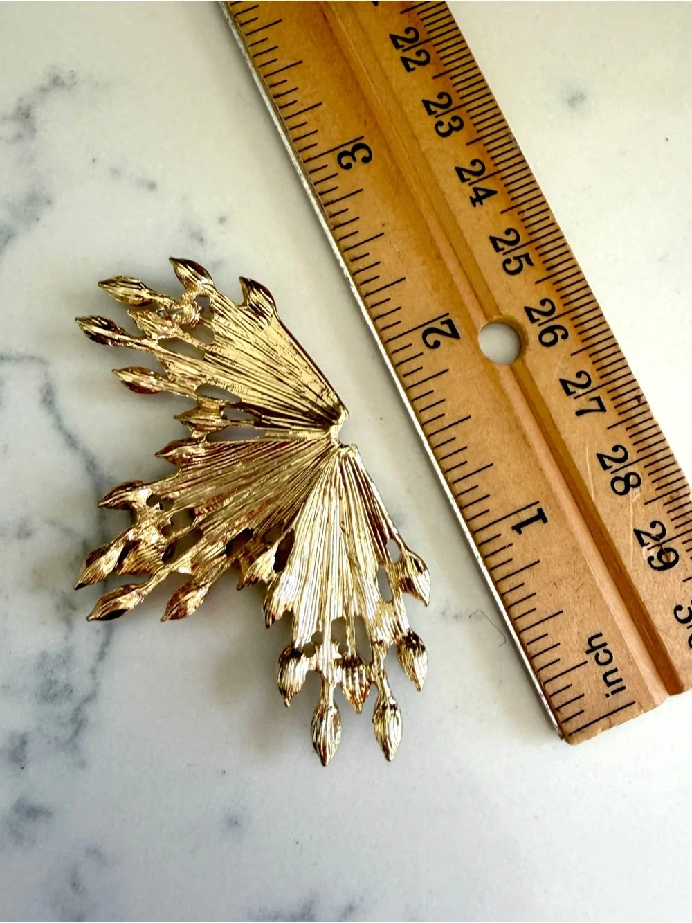 Colorful Rhinestone Starburst Fan Gold Earrings Statement Jewelry Art Deco NEW